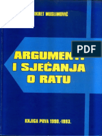 Fikret Muslimovic - Argumenti I Sjecanja o Ratu, Knjiga 1 (1990-1993.)