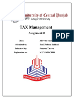 TAX Management: Assignment #3