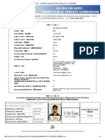 UPSC - Candidate's Application Details (Registration-Id - 11725739938)