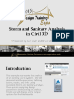 Storm and Sanitary Analysis in C3D