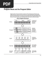 Program Mode and The Program Editor: K2vx Program Structure