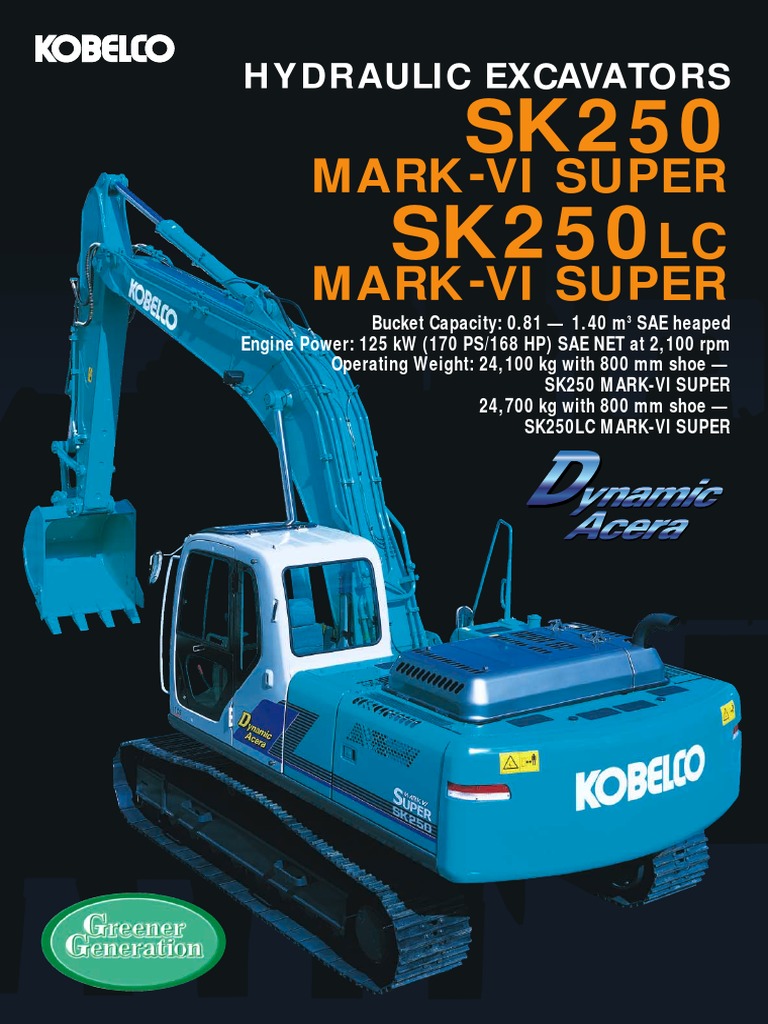 Sk250 Sk250lc Anz | PDF | Engines | Horsepower