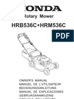 Honda HRB536C Instruction Manual