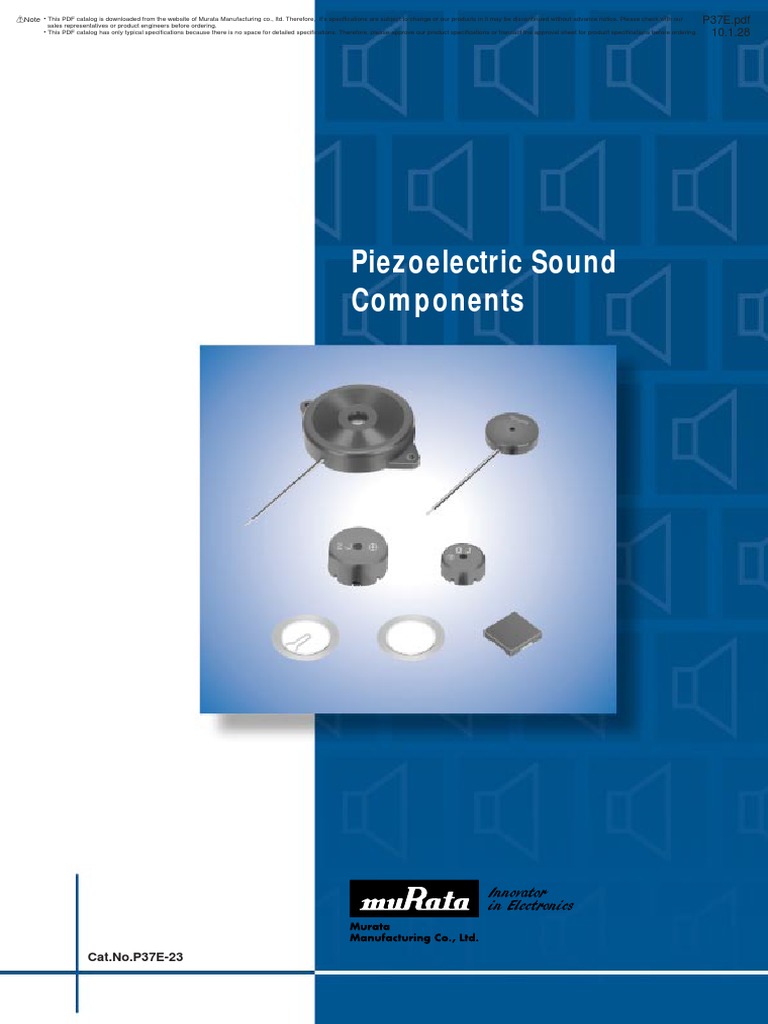 Piezoelectric Sensor Pinout Working Datasheet Electro vrogue.co