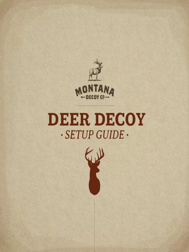 Deer Decoy Setup FINAL | PDF | Deer | White Tailed Deer