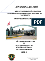 Silabo de Deontologia Policial - 2016.... Corregido (Revisar)
