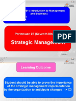 Strategic Management: Pertemuan 07 (Seventh Meeting)