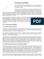 El Terrorismo en El Perú