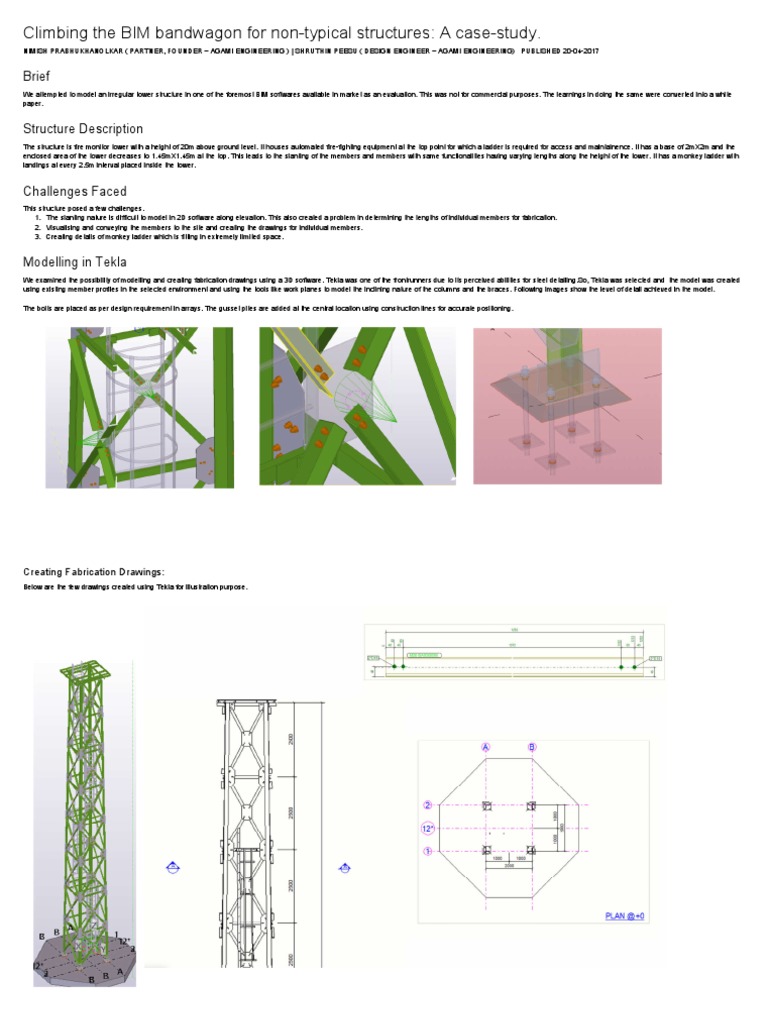 BIM Modeling for Irregular Tower Structures | PDF | 3 D Modeling ...