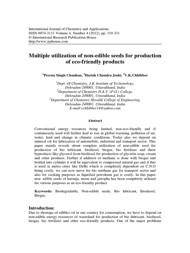 Ijcav4n4 07 | PDF | Biodiesel | Anaerobic Digestion