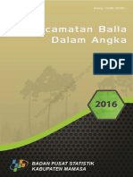 Kecamatan Balla Dalam Angka 2016 PDF