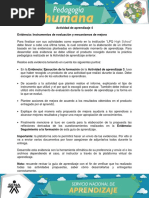 Evidencia Instrumentos de Evaluacion