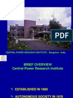 Central Power Research Institute - Bangalore - India