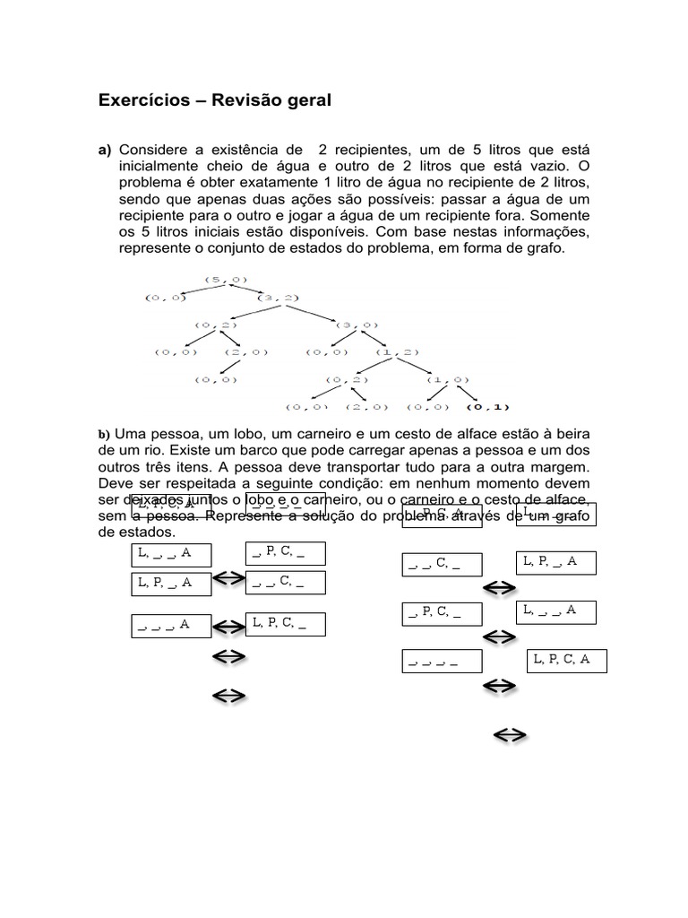 Revisão Geral Prova GA - RESPOSTAS | PDF | Teoria dos Gráficos ...