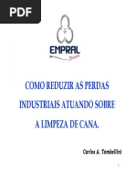 Como Reduzir as Perdas Industriais Atuando Sobre a Limpieza de Cana