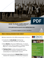 How To Run Care Group Powerpoint PDF