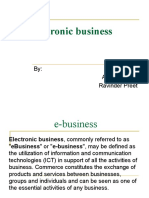 Electronic Business: By: Avreen Bajwa Ravinder Preet