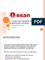 Teoria de Restricciones - Administracion de Operaciones