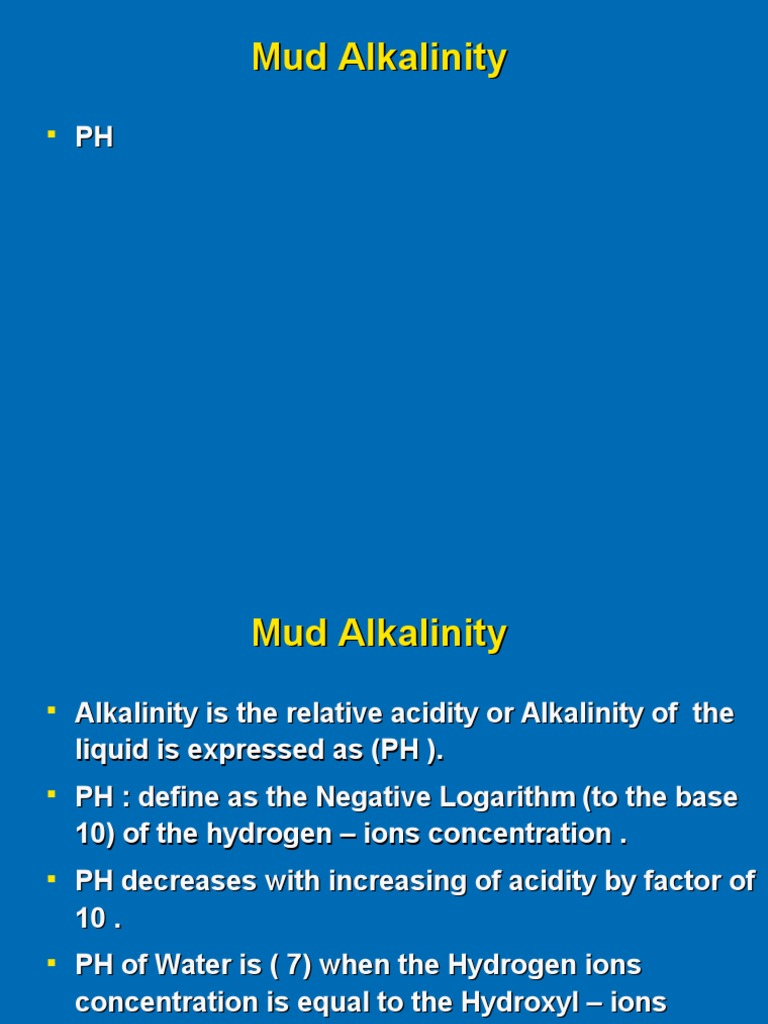 Understanding Mud Alkalinity and pH | PDF