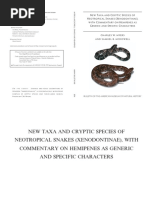 Myers & McDowell. 2014. New Taxa and Cryptic Species of Neotropical Snakes (Xenodontinae), With Commentary on Hemipenes as Generic and Specific Characters