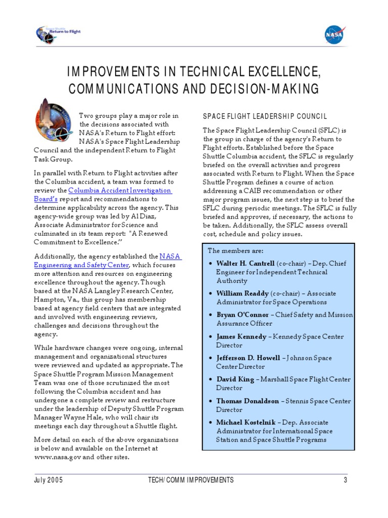 NASA's Return to Flight Enhancements | PDF