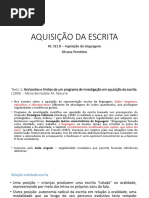 Aquisicao Da Escrita