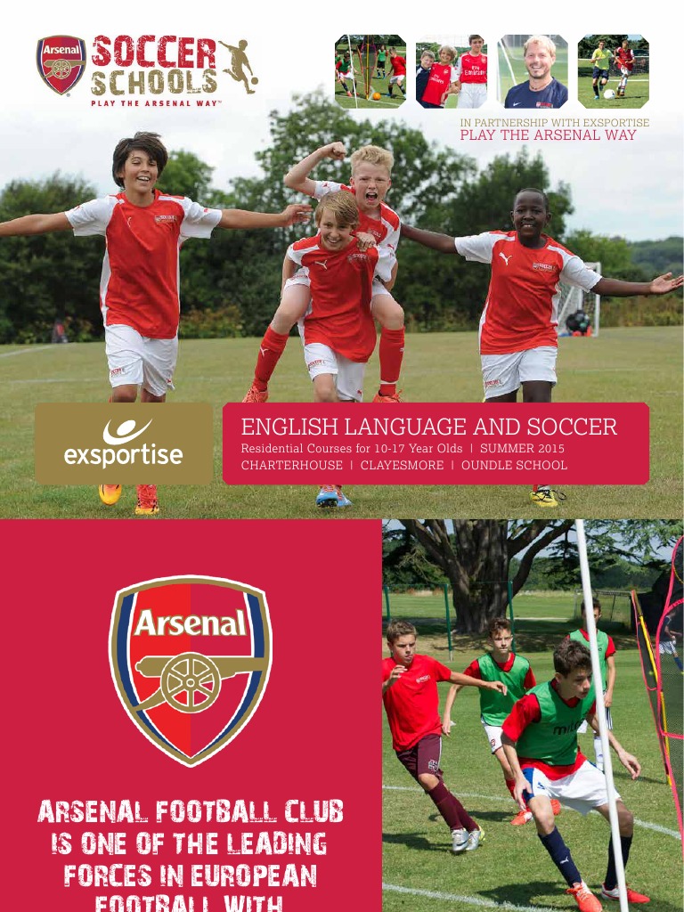 Arsenal Soccer Schools Exsportise Brochure 2015 | PDF | Credit Card | Fee