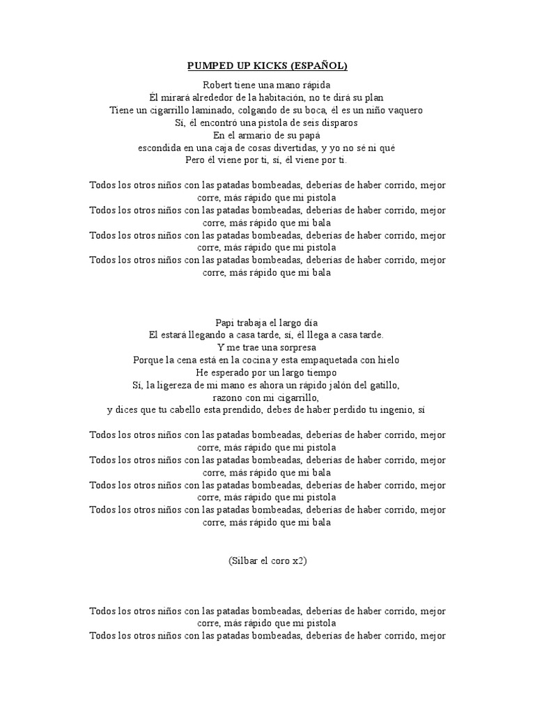 Pumped Up Kicks (Español) | Ocio | Entretenimiento (general)