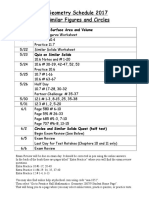 geometry final  schedule 2017