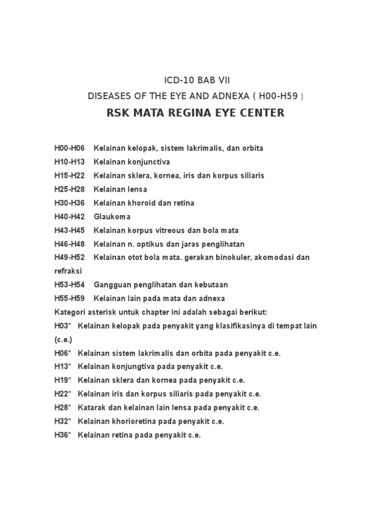ICD 10 Mata PDF