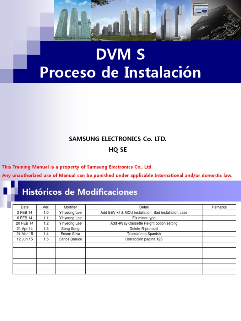 DVM S Proceso de Instalación | PDF | Aislamiento térmico | Tubería ...