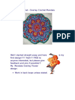 Crochet Mandala Overlay Flower Design