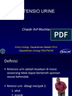 DR Chaidir Arif Mochtar, SpU - Retensi Urin