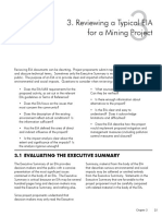Reviewing A Typical EIA For A Mining Project: 3.1 Evaluating The Executive Summary