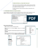 Formato de Datos Eh La Hoja de Cálculo