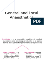3. General and Local Anaesthetics