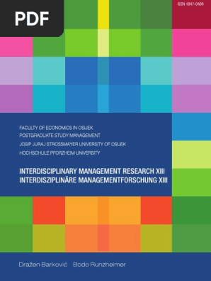 Interdisciplinary Management Research Imr Xiii Motivation Motivational