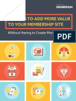 9 Ways To Add Value To Your Membership Site