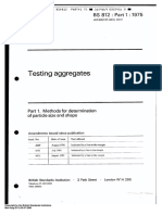 BS 812 Part 1 - 75 (Methods of Determination of Particle Size and Shape)