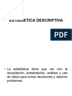 ESTADiSTICA DESCRIPTIVA