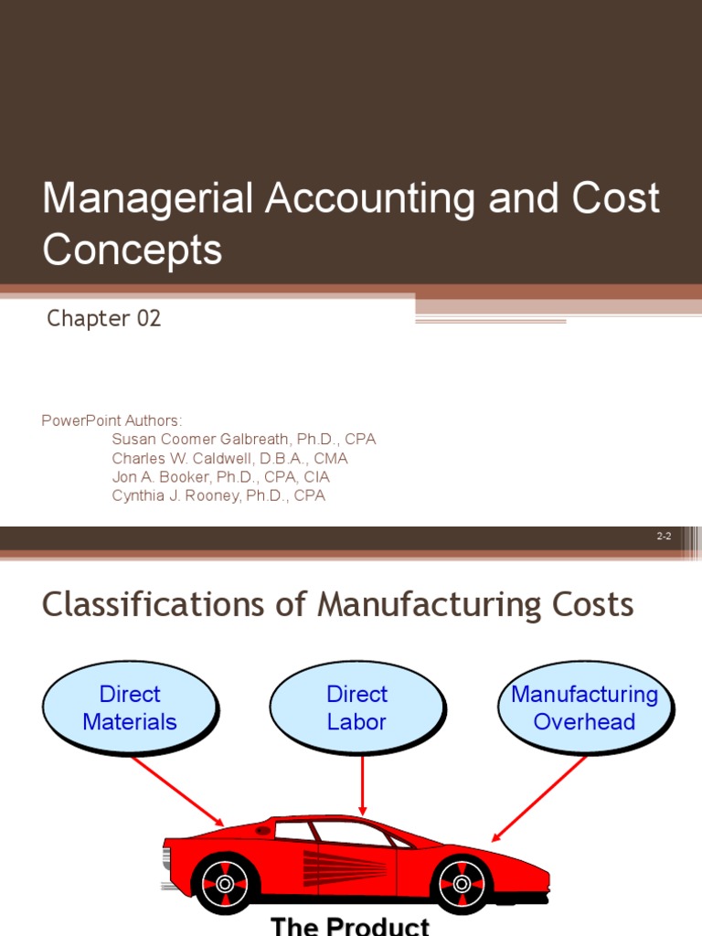Managerial Accounting and Cost Concepts | PDF | Fee | Labour Economics