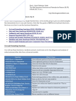 BIWS Excel Functions Formulas