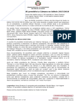 Cláudio Barp presidirá a Câmara no biênio 2017-2018