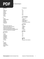 Sol2e ELEM Progress Tests Answer Key A