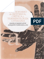 Diccionario de Retorica Critica y Terminologia Literaria Marchese y Forradellas