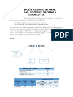 Distribución Codigos Mapas Zonas