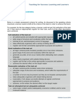 Writing Assessment Criteria