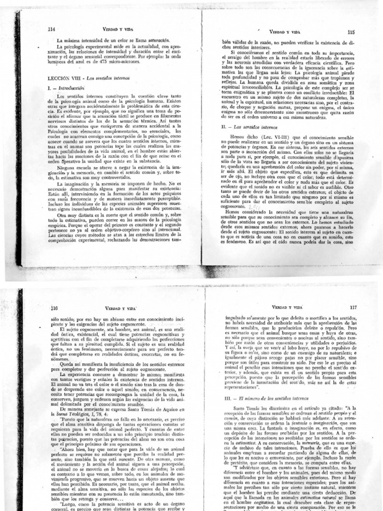 Petit de Murat Sentidos Internos y Sentido Común Realidad Percepción