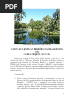 Carta Jardins Historicos Juiz de Fora