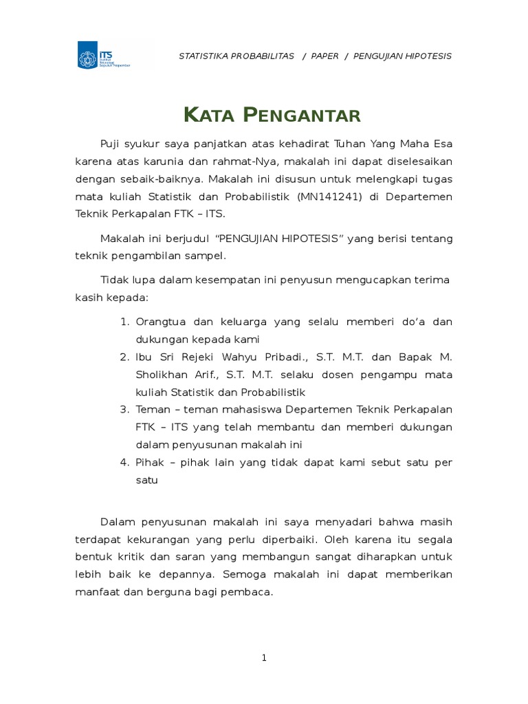 Contoh Soal Uji Hipotesis Dua Pihak Contoh Soal Terbaru